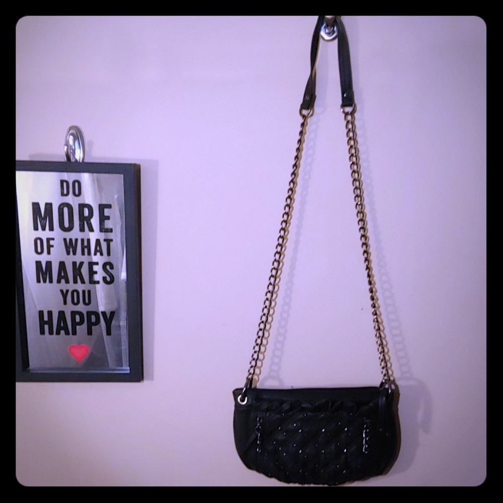 ⛱3/$20 Nine West Black Studded Shoulder Bag